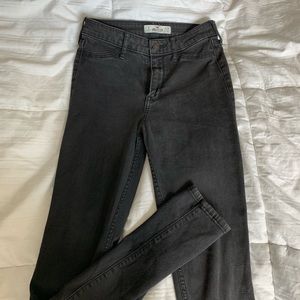 High rise black jeans